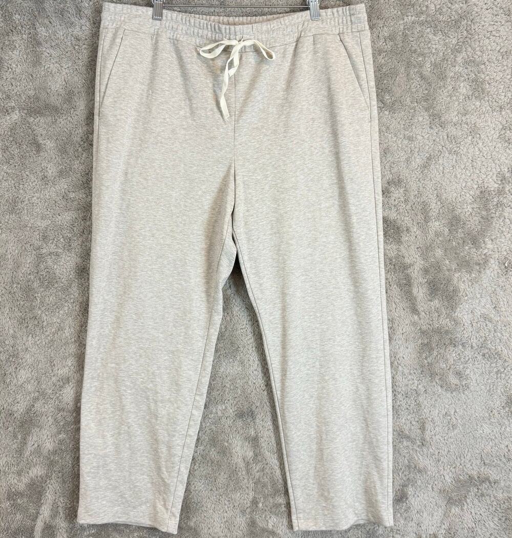 NWT Loft Sweatpants Joggers Lounge Pants Beige Oatmeal XL Pull On